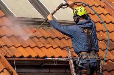 Démoussage et hydrofuge de toiture à Vernajoul